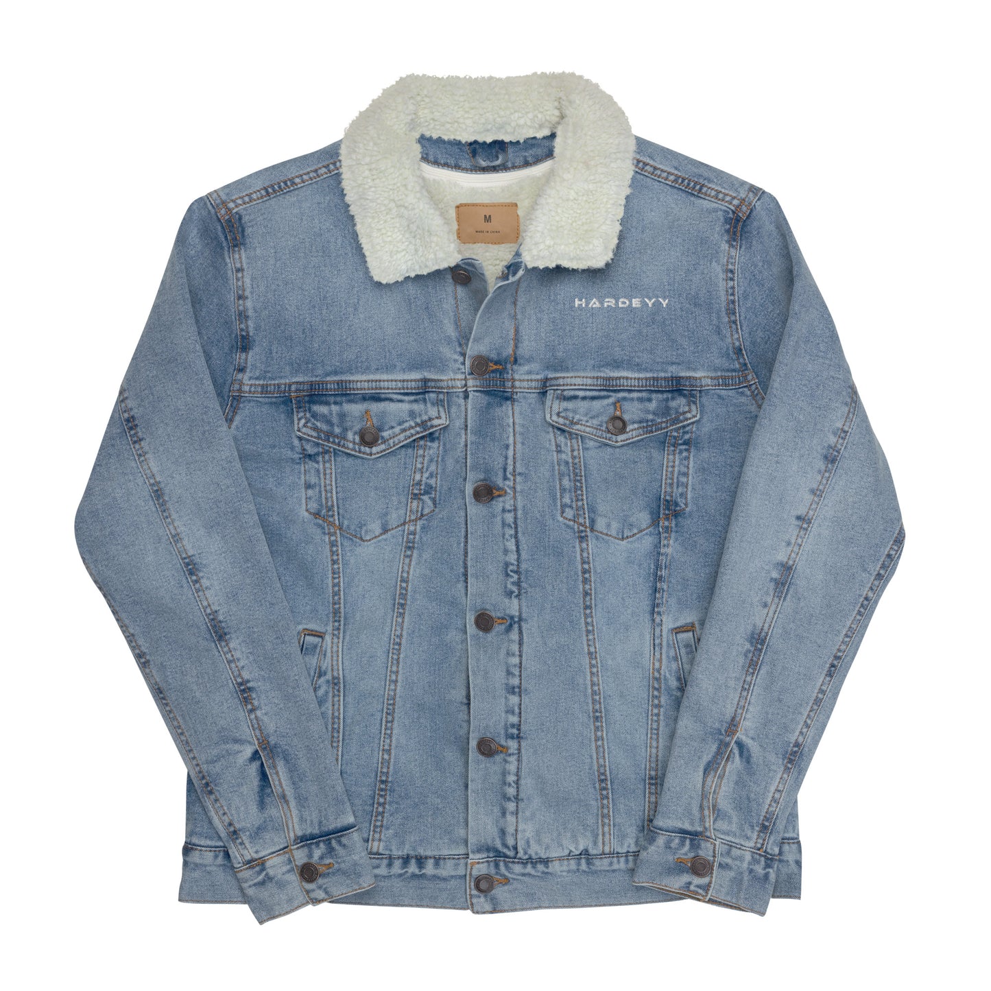 Veste sherpa en jean Hardeyy™ Pour Hommes