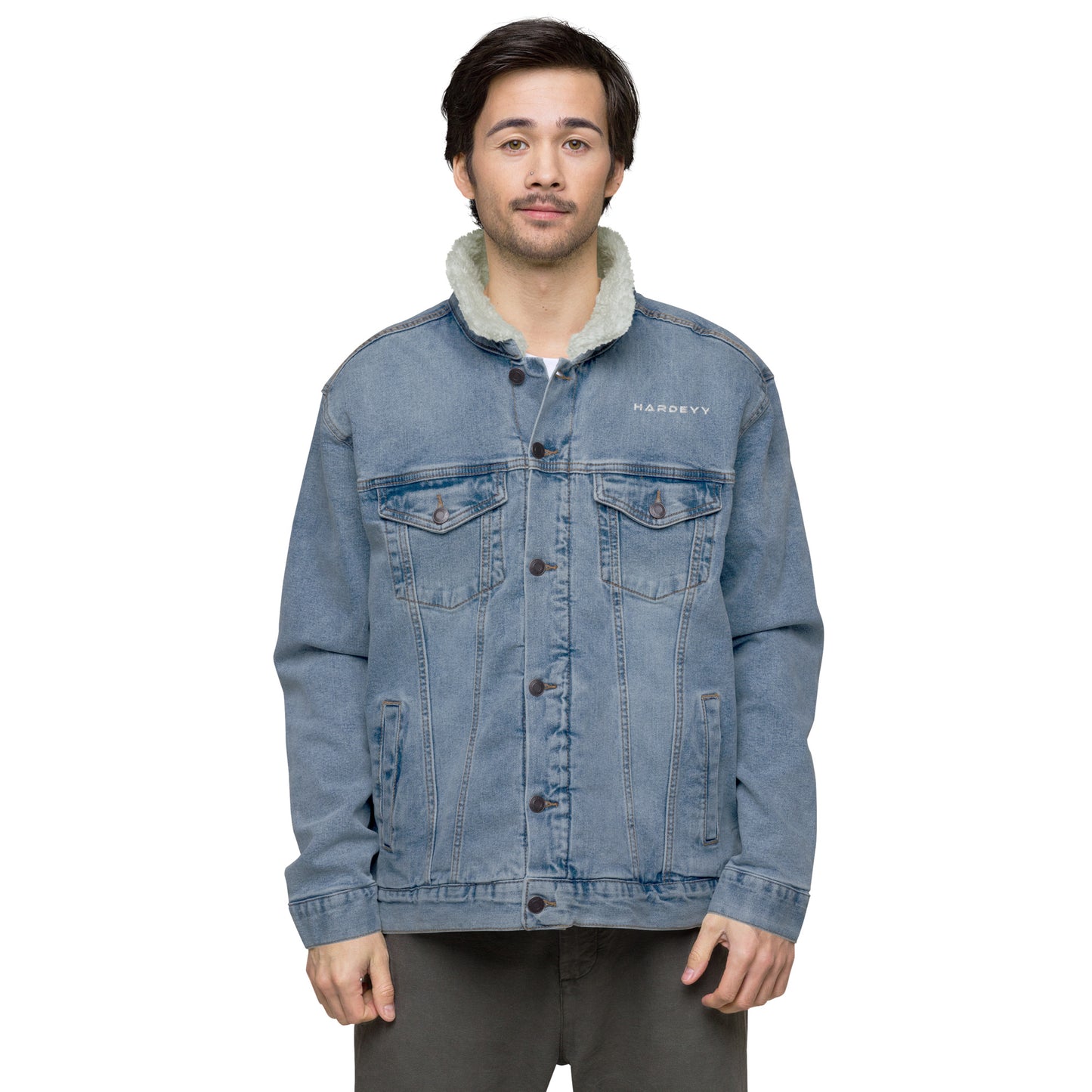 Veste sherpa en jean Hardeyy™ Pour Hommes