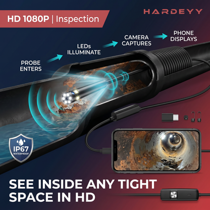 Hardeyy AI Endoscope Inspection Camera