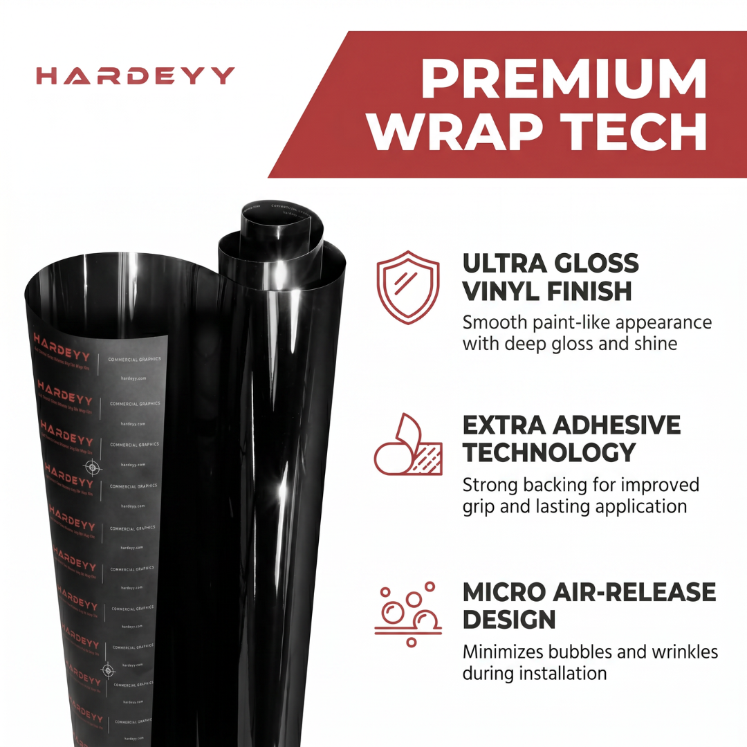 Hardeyy Anti Scratch Extra Adhesive Vinyl Car Wrap Film