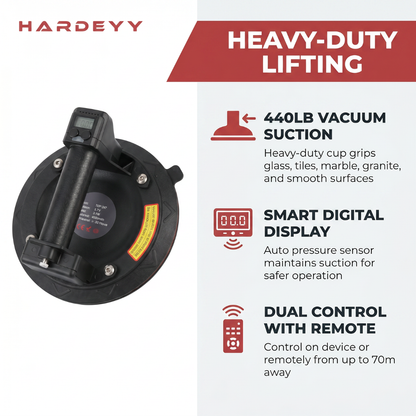 Hardeyy GripMate Heavy-Duty Glass Suction Lifter