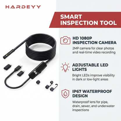 Hardeyy AI Endoscope Inspection Camera