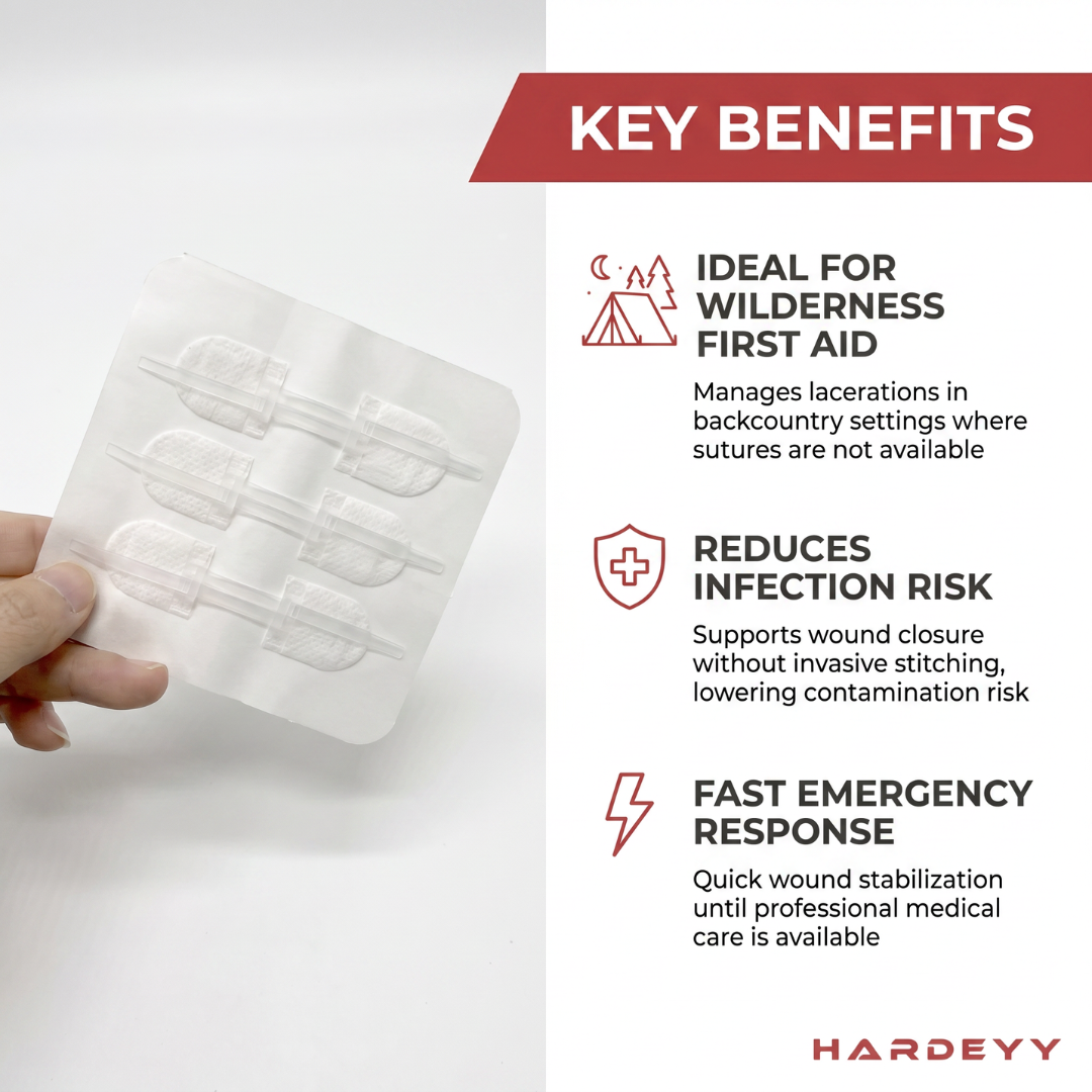 Hardeyy WildMed Wound Closure Strip Kit