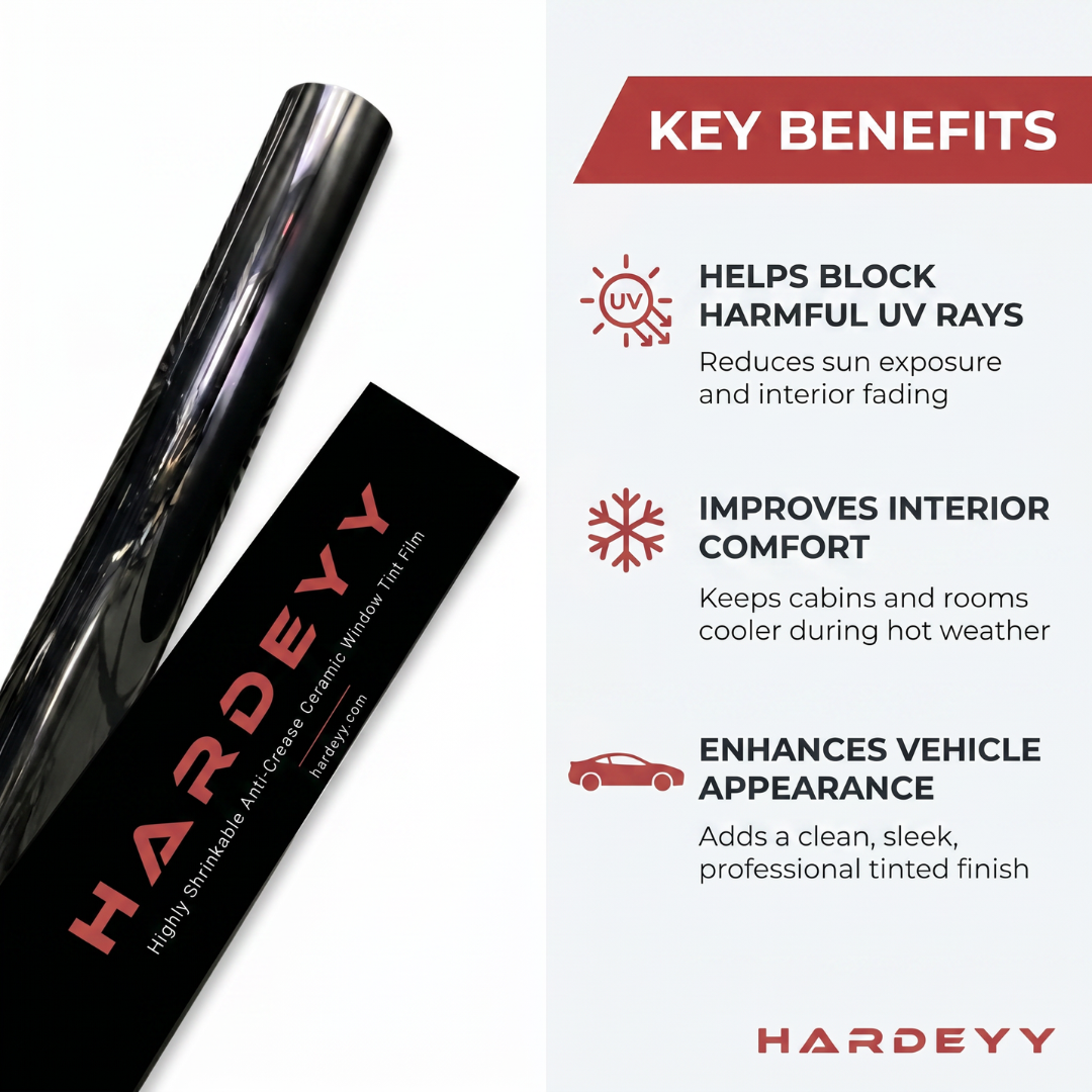 Hardeyy Highly Shrinkable Anti-Crease Ceramic Window Tint Film