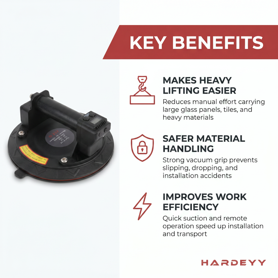 Hardeyy GripMate Heavy-Duty Glass Suction Lifter