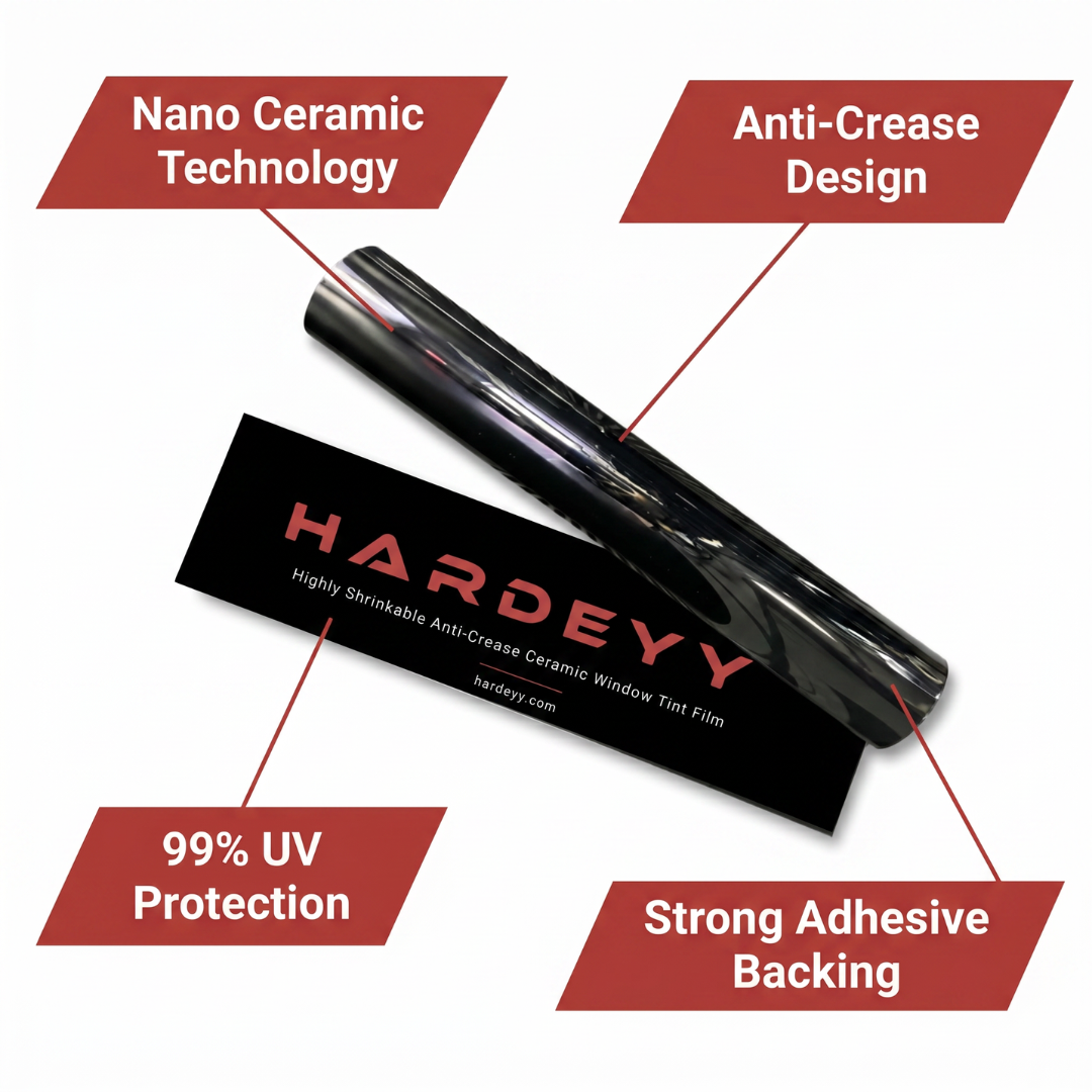 Hardeyy Highly Shrinkable Anti-Crease Ceramic Window Tint Film