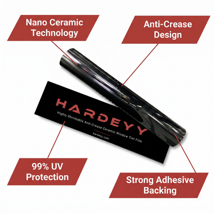 Hardeyy Highly Shrinkable Anti-Crease Ceramic Window Tint Film