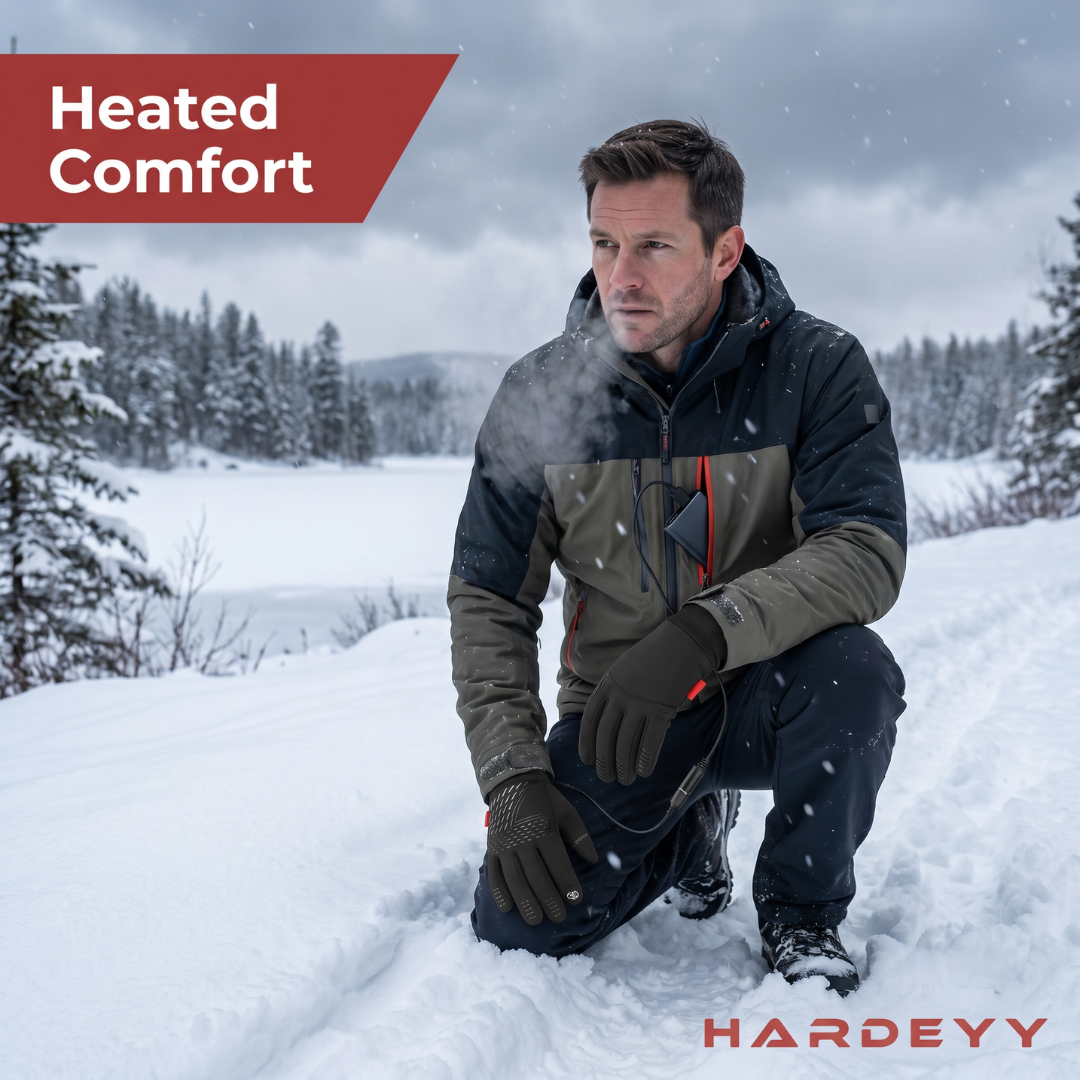 Hardeyy Thin-Film Heated Work Gloves Flexible
