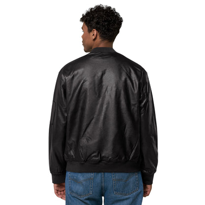 Veste Bomber en cuir Hardeyy™ Pour Hommes