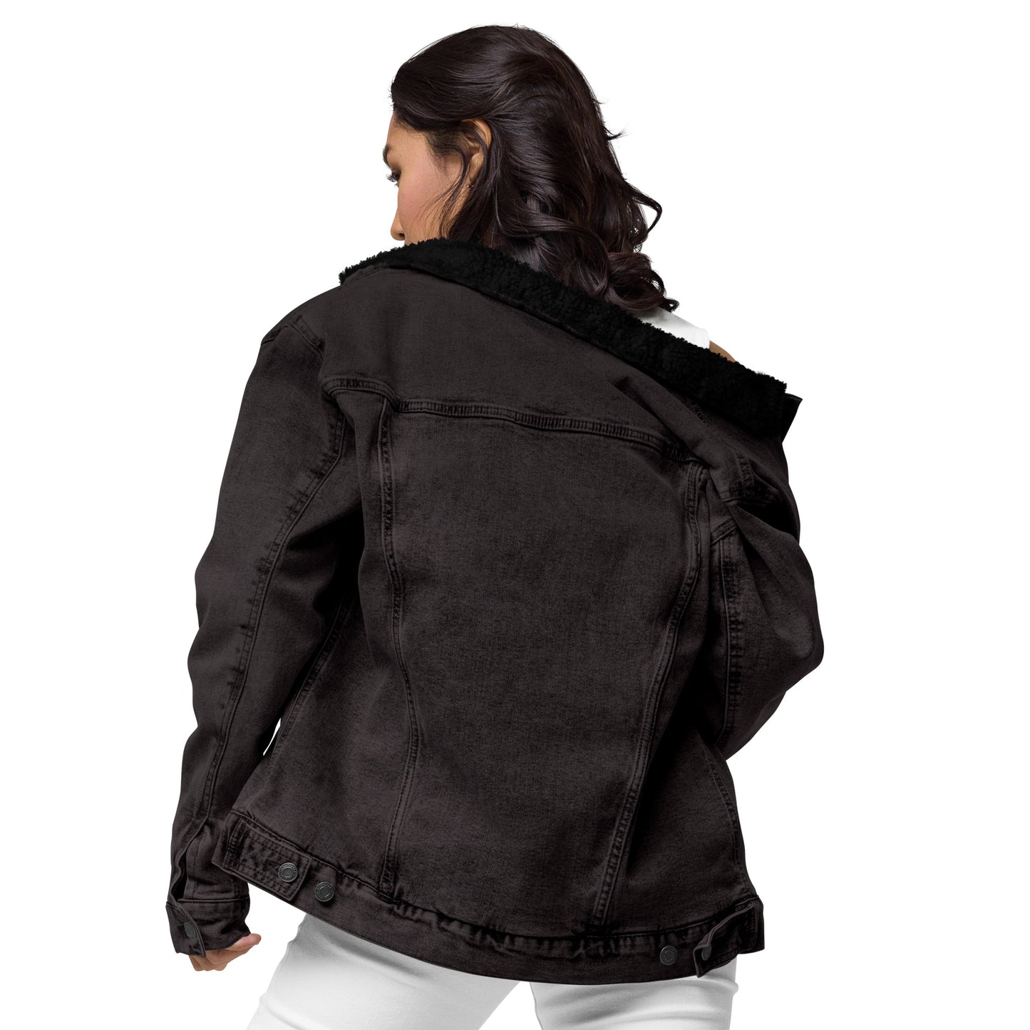 Veste sherpa en jean Hardeyy™ Pour Femmes