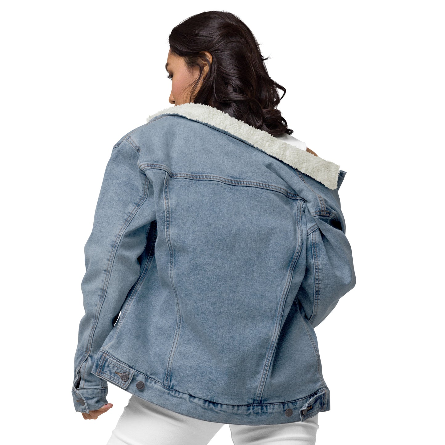 Veste sherpa en jean Hardeyy™ Pour Femmes